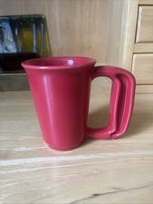 Jamber Coffee Mug Red Ergonomic Handle Rare Made in USA