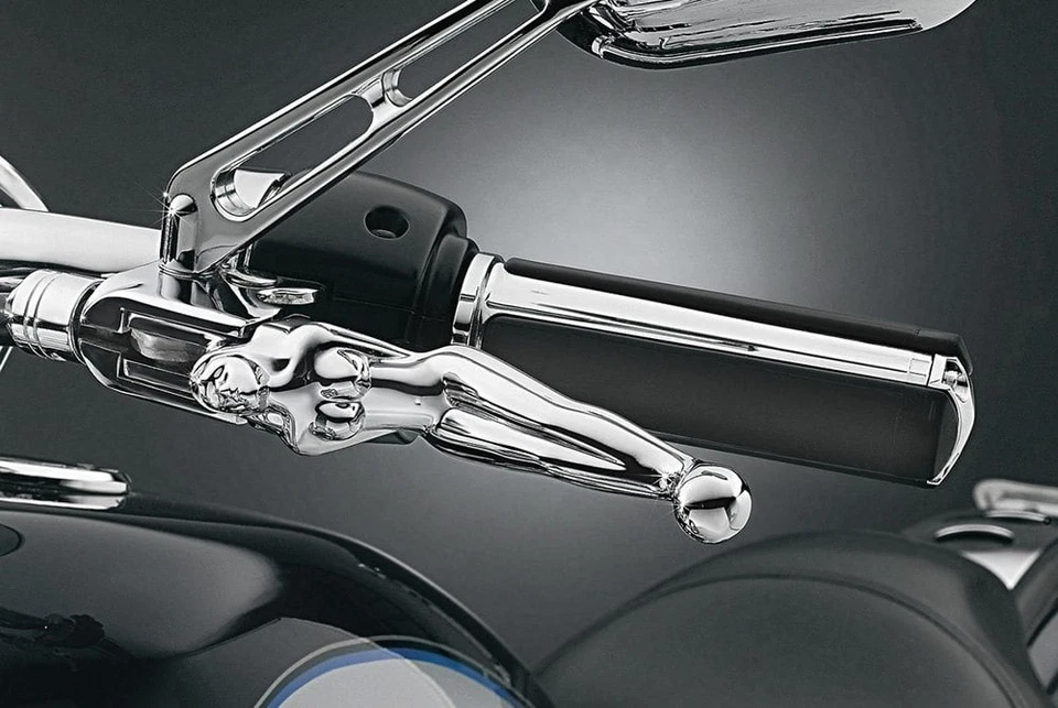 For Harley-Davidson Dyna 1996-2013 Kuryakyn Chrome Silhouette Levers Foto 2 de 2