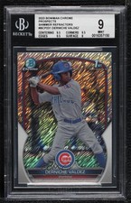 2023 Bowman Chrome Prospects Shimmer Refractor Derniche Valdez BGS 9 MINT 14dq