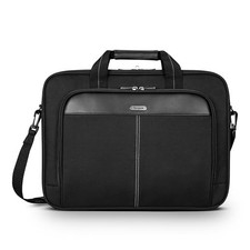 15-16 Inch Slim Laptop Briefcase Black Messenger Shoulder Bag
