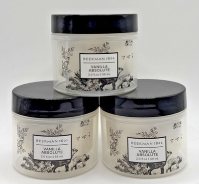 3x Beekman 1802 Goat Milk Whipped Body Cream Vanilla Absolute 2 Oz