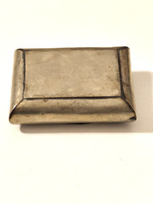 Antica tabacchiera argentato patina segni età XVII - XIX secolo raro vintage