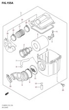 Suzuki Genuine ATV Filter LT-A400F / LT-A400FZ L2-L5 Engine 13780-03G00-000