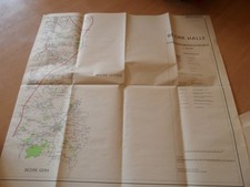 Original DDR Straßenübersichtskarte Bezirk Halle 4 Teile  1:100000 1976