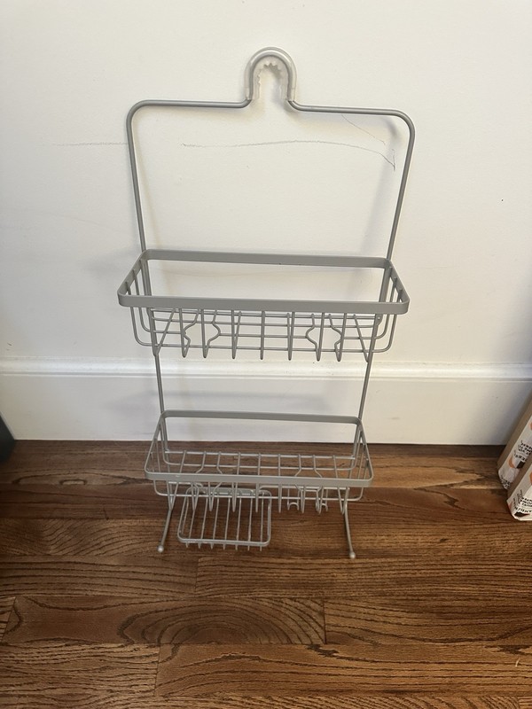 Bathroom Shower Caddy Brushed Nickel - Threshold Rust Resistant aHanding Organi