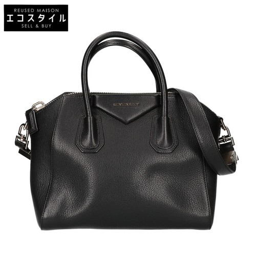 Givenchy Small Antigona Leather Shoulder Bag Black Used From Japan