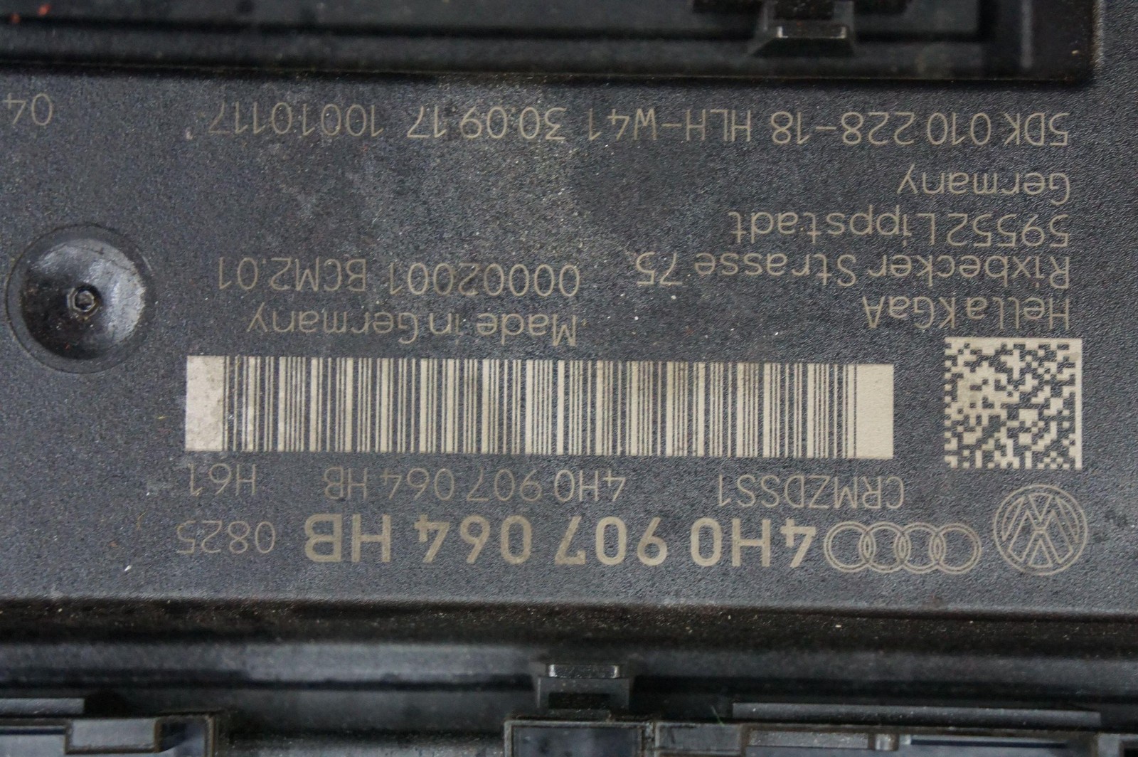 Central Body Chassis Control Module ECU ECM 4H0907064HB OEM Audi R8 Lms Gt4 2018