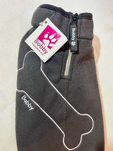 Bobby Fleece Dog Coat/Jacket, Grey, Full Zip Reflective, Size 22 Unisex