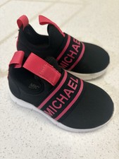 Michael Kors Negro Rosa Knoll-HH Bebé Infante Niño Lindo Cómodo Tenis Zapatos 5