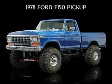 1978 Ford F150 4x4 Lifted Pickup in Blue NEW Metal Sign: 12x16 Ships Free