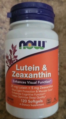 Lutein And Zeaxanthin 120 Softgels by Now Foods Exp.12/28 Fast Free Ship