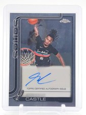 STEPHON CASTLE 2025-26 TOPPS CHROME UPDATE BASKETBALL AUTO #TCA-SCA SPURS Q7946