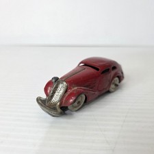Vintage Schuco Patent Without Key Red Metal Car Made In USA Zone Germany