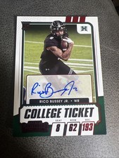2021 Panini Contenders Draft Picks Rico Bussey Jr. 176 Red Hawaii, Pittsburgh. 