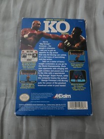 George Foreman's KO Boxeo Nintendo NES Juego Completo En Caja CIB, &iexcl;BONITO!