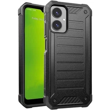 For Cricket Icon 2026/AT&T Propel 3 5G Case Shock-Resistant + Tempered Glass