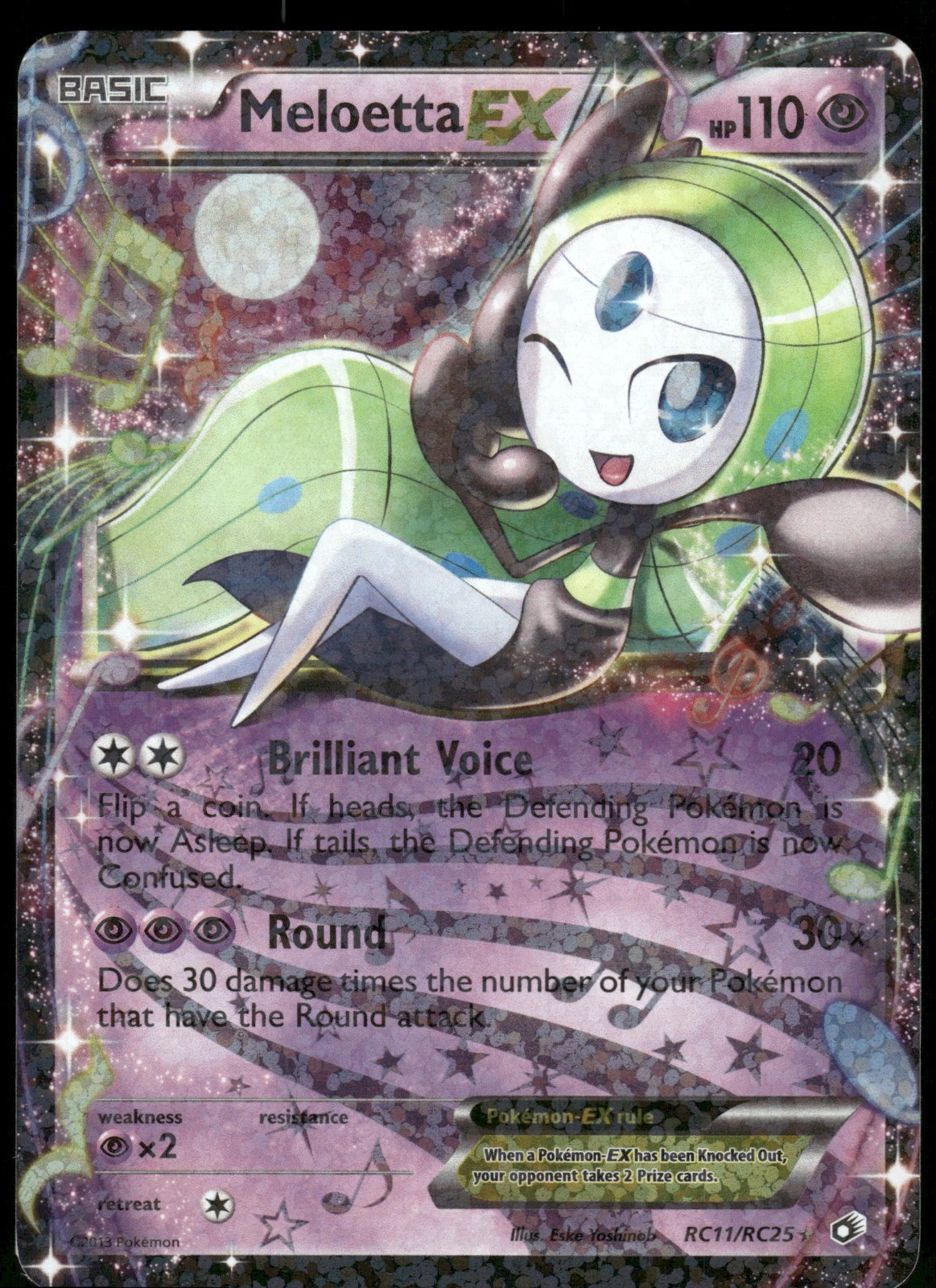 Pokemon TCG Meloetta EX Legendary Treasures: Radiant Collection RC11/RC25