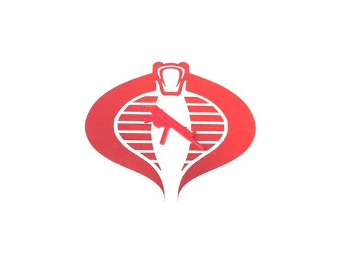 GI Joe Weapon DUKE Star Brigade Red GUN 1993 Original Figure Accessory