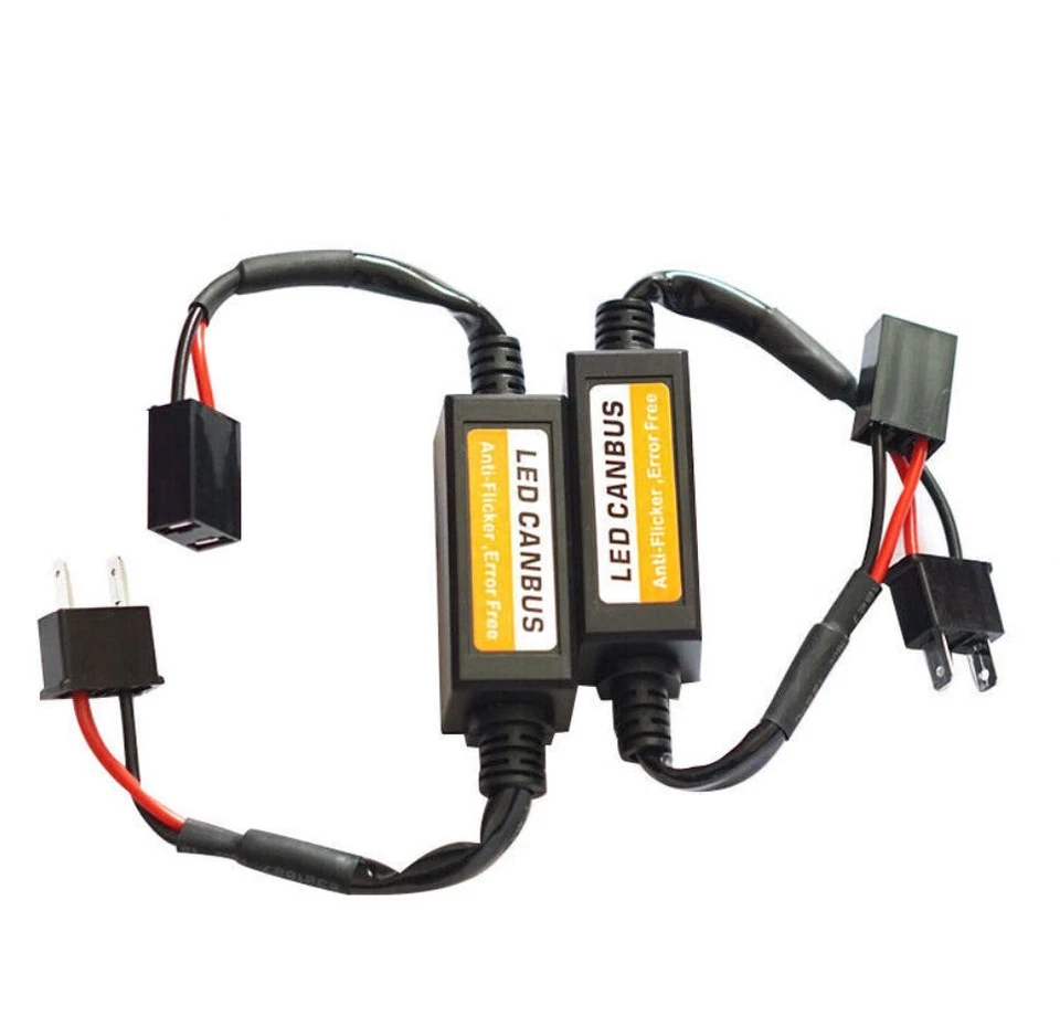 2pcs H7 LED Canbus Scheinwerfer Decoder Anti Flicker Adapter Fehlerfrei Canceler