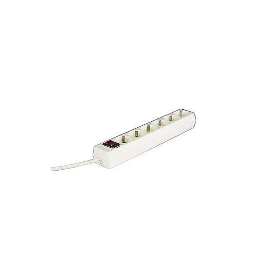 Hama 00030384 Steckdosenleiste 6-Fach Mit Schalter 1,4M Weiß-image