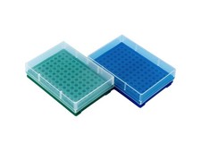 2 Pack 96-Well PCR Tube Rack, 0.2ml 0.1ml Strips, Lid, Non-Skirted Plate