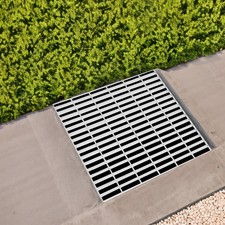 Driveway Drain Cover Steel Grate B125 Class Channel 23.6x23.6in