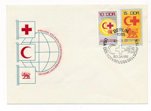 D150196 Red Crescent Red Cross FDC East Germany