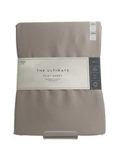 M&S Home The Ultimate Flat Sheet Light Taupe Single New