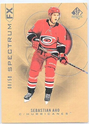 2020-21 SP Authentic - Bounty Spectrum Fx Sebastian Aho #S-14 /50