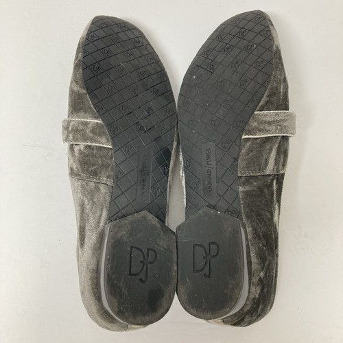 Donald Pliner Gray Velvet Loafers-8 - Bild 6 von 8