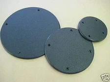 3-PCS BLACK KING STARBOARD COVER PLATES 4"  DIAMETER CESANY PLASTICS, INC...