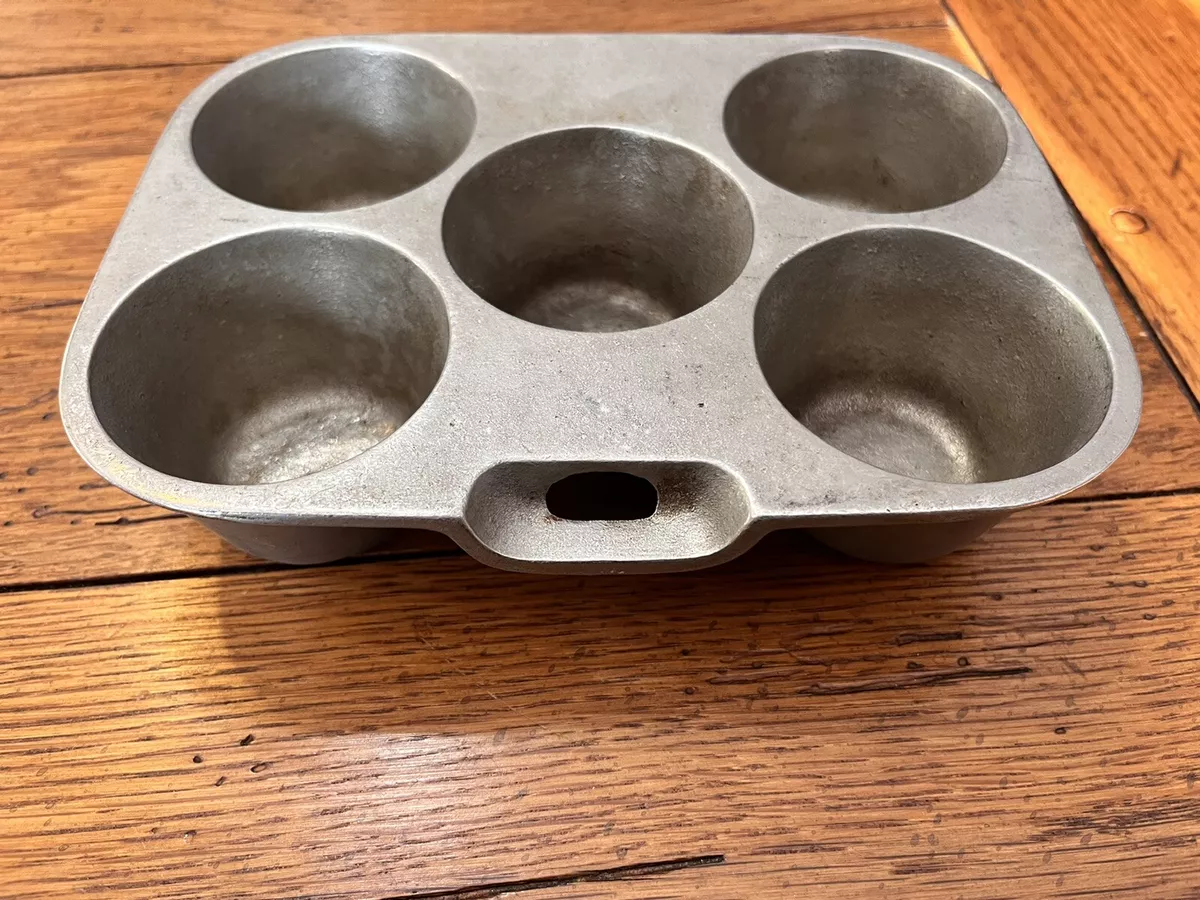 Sold at Auction: Antique Cast Iron Muffin Pan, #1, EC