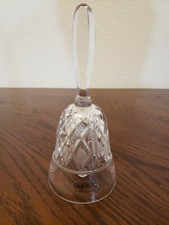 Vintage ENESCO 24% Genuine Lead CLEAR Crystal Bell ~ Made In West Germany