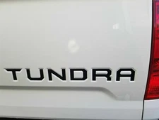 BLACK Tailgate Insert Letters Decal Vinyl Stickers for Toyota Tundra 2014-21 New
