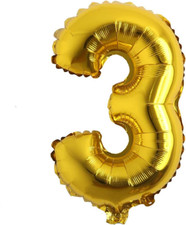 16" Inch Single Gold Alphabet Letter Number Balloons Aluminum Hanging Foil Film