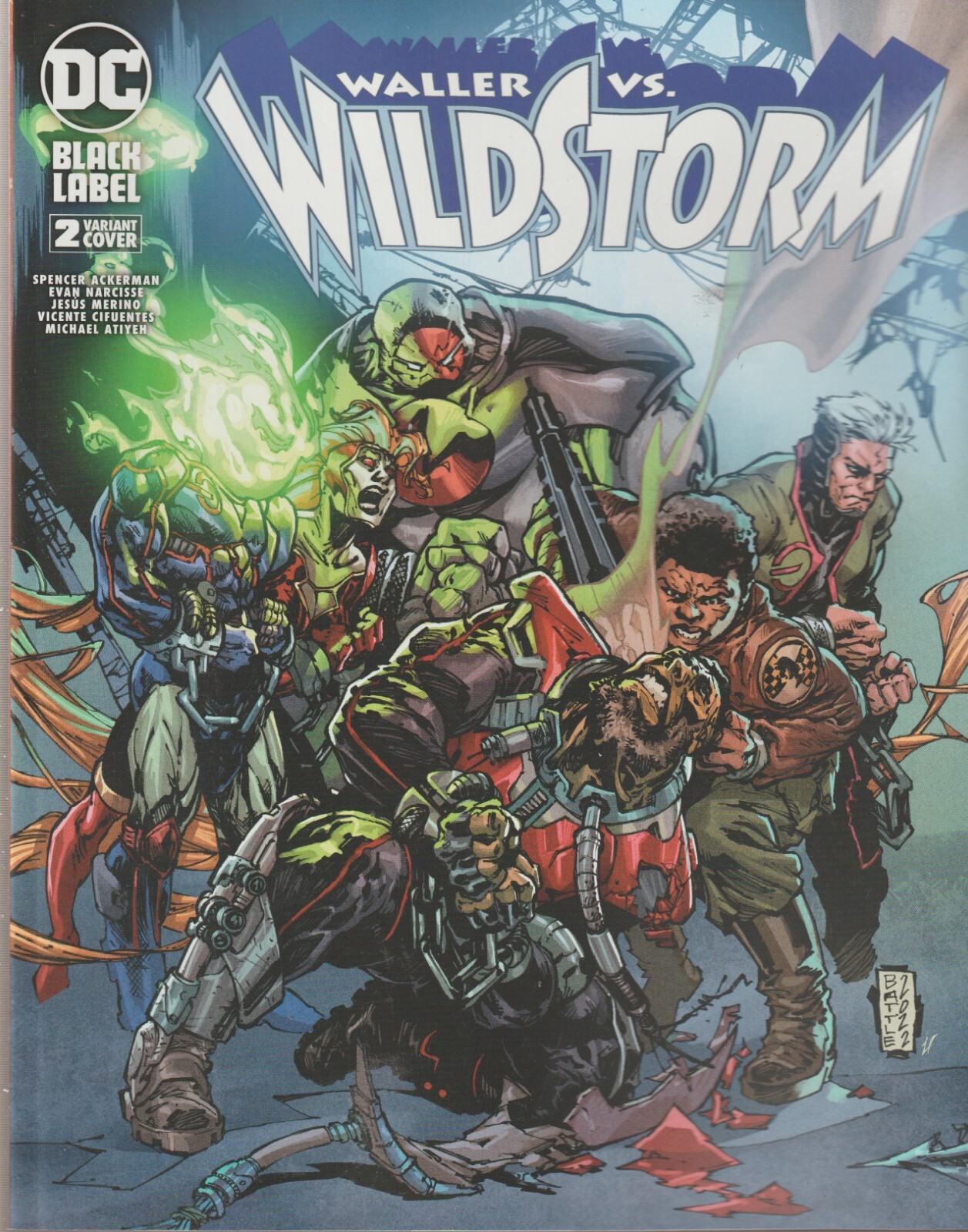 DC BLACK LABEL COMICS WALLER VS WILDSTORM #2 AUGUST 2023 VARIANT 1ST PRINT NM