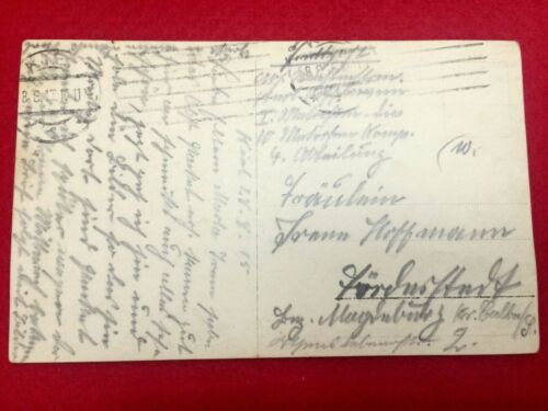 Postal Vinatage Primera Guerra Mundial - Crucero blindado francés Léon Gambetta encargado 1903 - Imagen 2 de 2