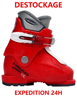 Kinder Skischuhe Occasion HEAD ''CARVE X 1'' Rot Größe 28 (Mondopoint 17,5)
