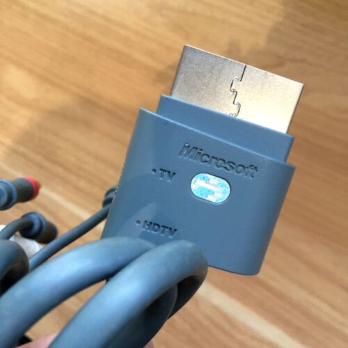 CÂBLE VIDÉO COMPONENT OFFICIEL POUR CONSOLE MICROSOFT XBOX 360 PAL EURO HD AV - Foto 3 di 4