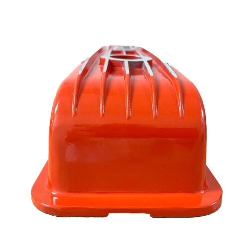 Cubiertas de válvula naranja con logotipo de bandera Chevy 327 bloque pequeño, aletas clásicas - Ansen EE. UU. - Imagen 3 de 5