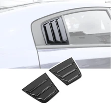 Rear Door Side Window Quarter Louver Shutters Cover for Dodge Charger 15+ Carbon