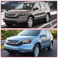 For 2007-2011 Honda CR-V CRV Headlights 07-11 Replacement Headlamps Black Amber