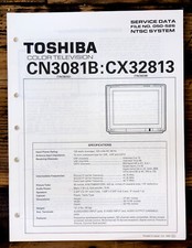 Toshiba CN3081B CX32813 TV Service Manual Original 