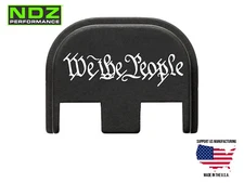 NDZ Slide Cover Back Plate Glock 17 19 45 Gen 5 Aluminum - We The People