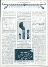 1930 ANTIQUE PRINT ANTIQUITIES EGYPTIAN BRITISH MUSEUM (340)