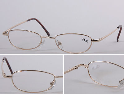 Hervorragende Qualität Lesebrille Federscharniere rosevergoldet Design L78