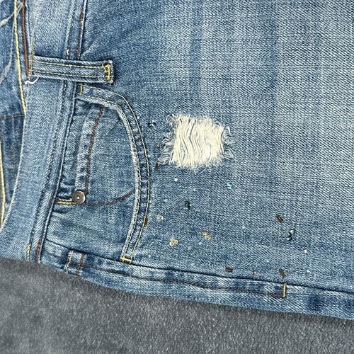 Pantalones de mezclilla Roxy vintage Quicksilver para mujer talla 9 azul corte bota desgastado acampanado ancho - Imagen 6 de 17