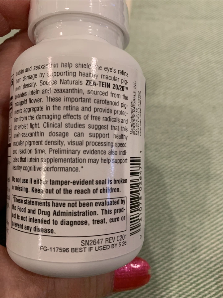 New Source Naturals Zea-Tein 20 20 60 cápsulas vegetarianas sem laticínios sem ovos - Imagem 3 de 3