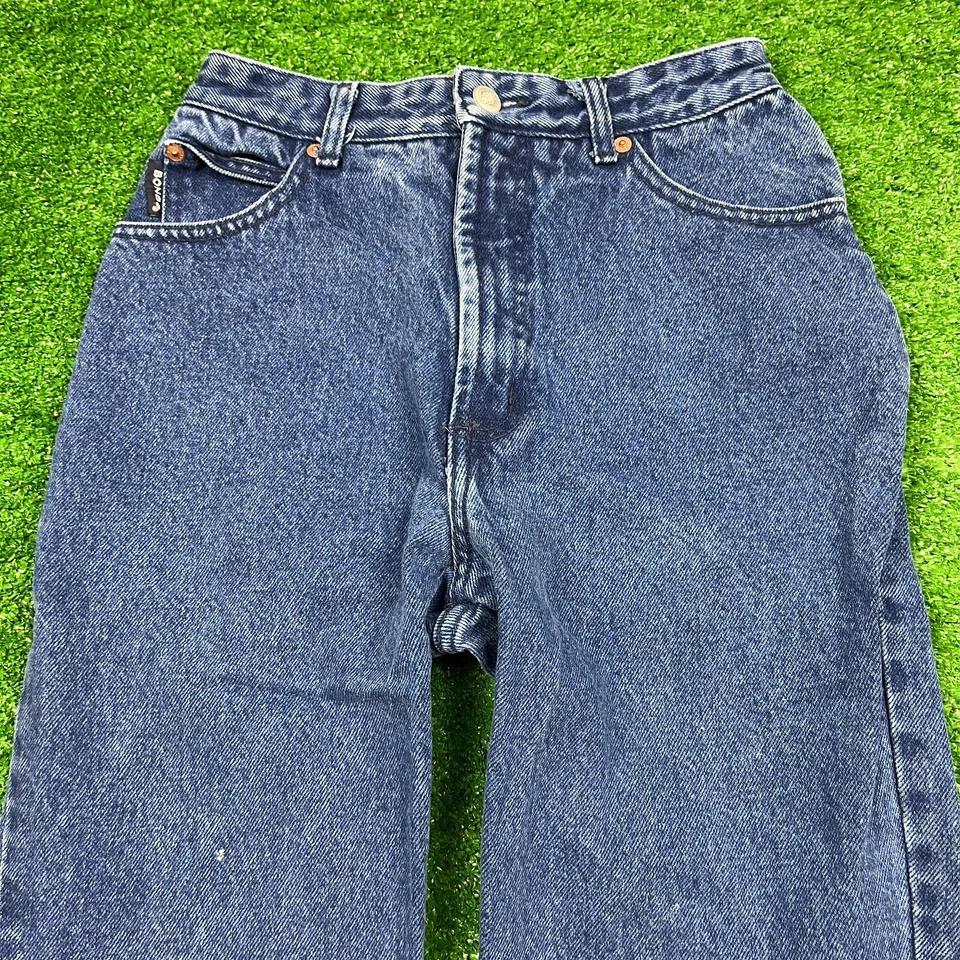 Jeans Bongo Vintage Años 90 Gruesos Azul Juvenil Talla 5 Hechos en EE. UU. Envejecidos Foto 2 de 4