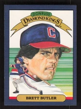 1986 Donruss Diamond Kings #12 Brett Butler Cleveland Indians